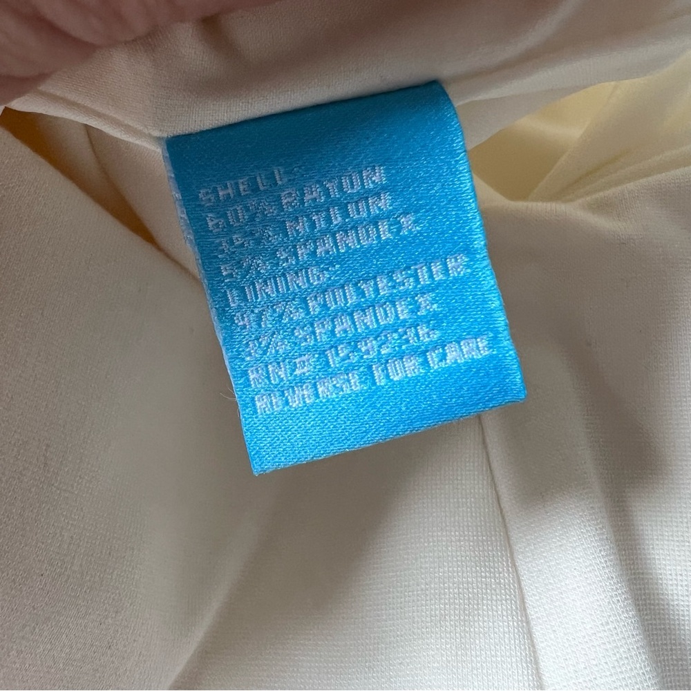 J. McLaughlin Carter Pants Wide Leg Cropped Cream 4 - Picture 5 of 6